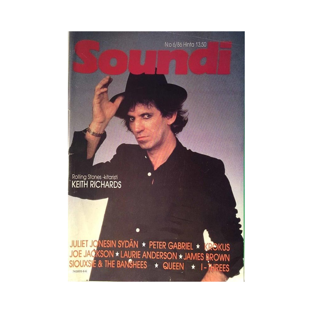 Soundi : Keith Richards,Krokus,Queen,James Brown - begagnade magazine