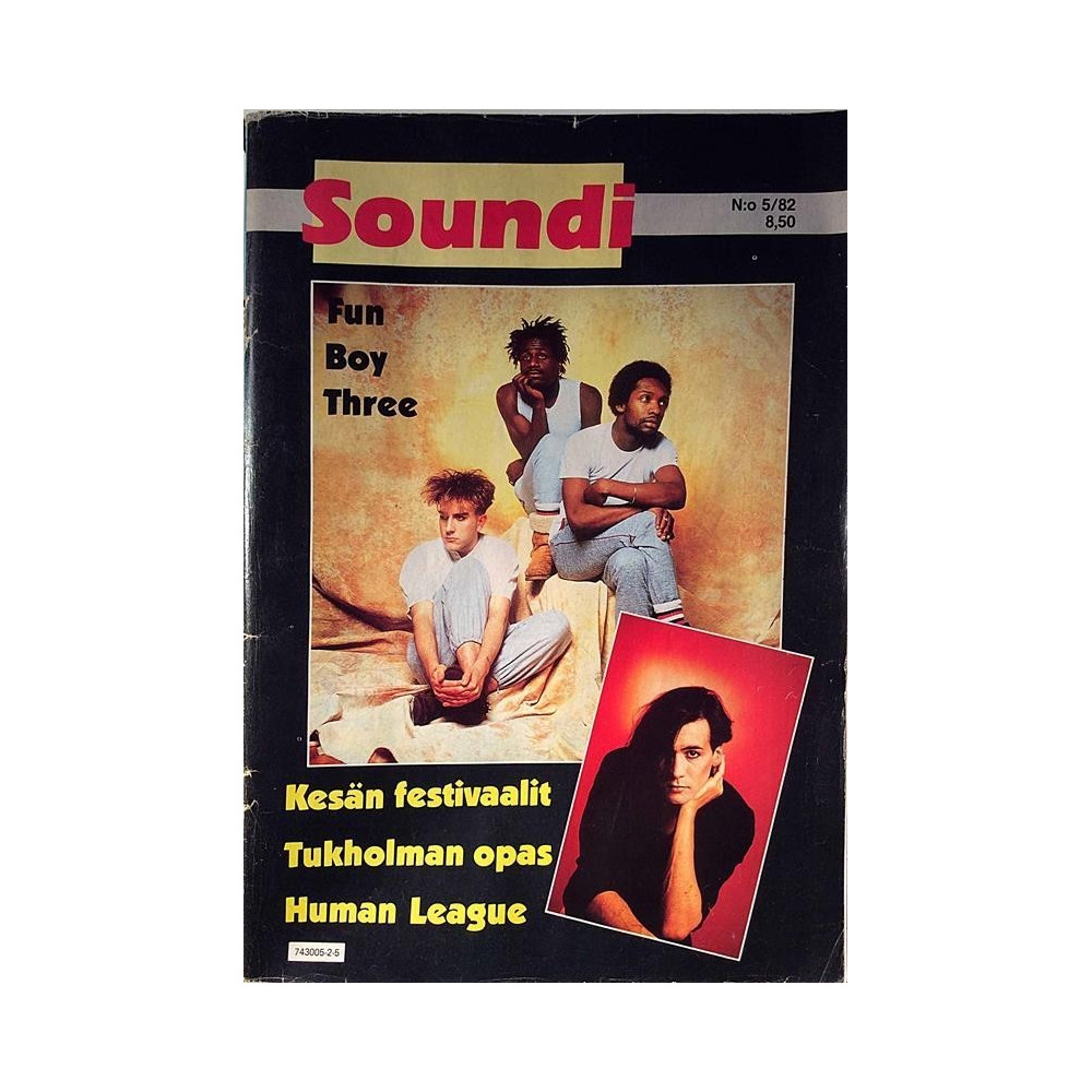 Soundi : Human League,Juice Leskinen,Tenpole Tudor - used magazine