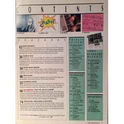 Keyboard lehti + levy 1988 No.Aprill ‘88 Bob James,Keith Emerson,Steve Kuhn Magazine