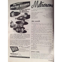 Metronome : Tommy Dorsey,Count Basie,Max Roach - used magazine