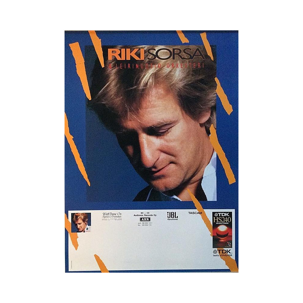 Sorsa Riki: & Leirinuotio Orkesteri : Keikkajuliste 50cm x 69cm - original concert poster