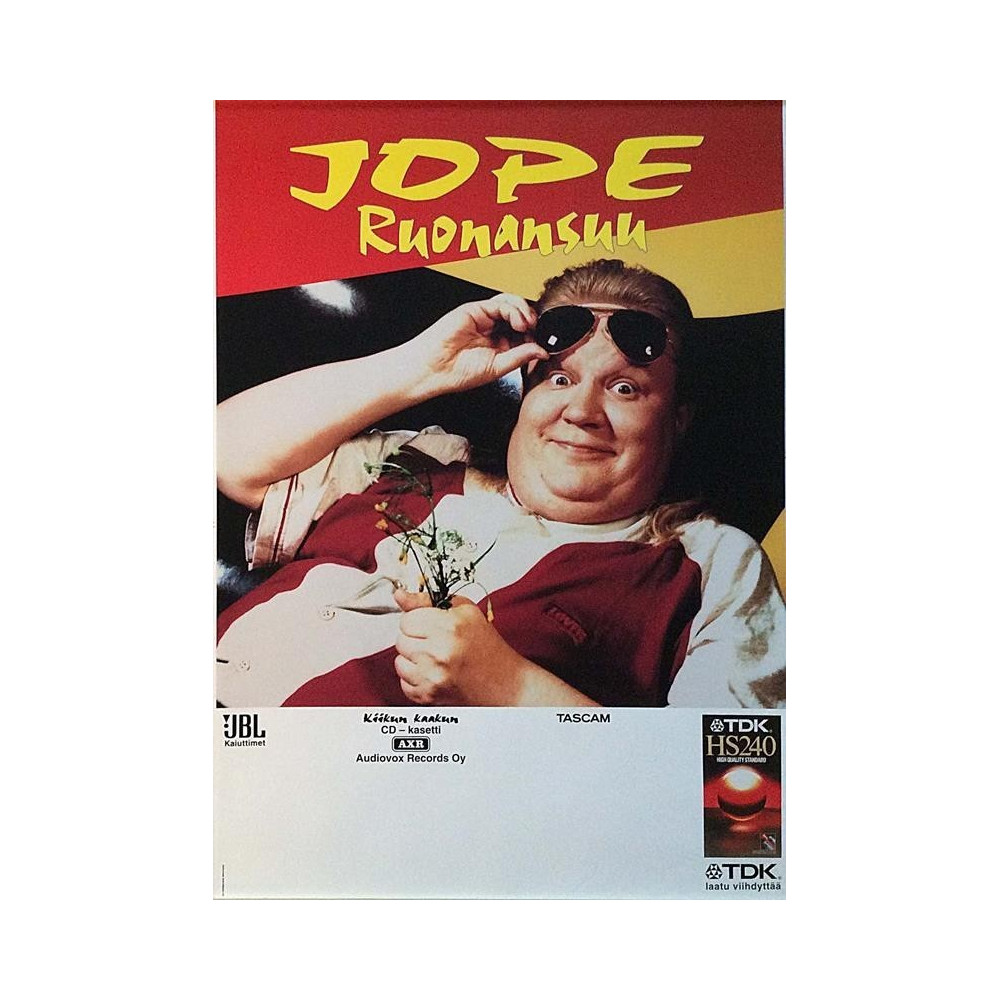 Ruonansuu Jope: Kiikun kaakun : Keikkajuliste 42cm x 59cm - original concert poster