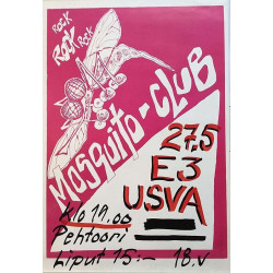 Mosquito-clubilla: Usva, E3 : Keikkajuliste 42cm x 62cm - original concert poster