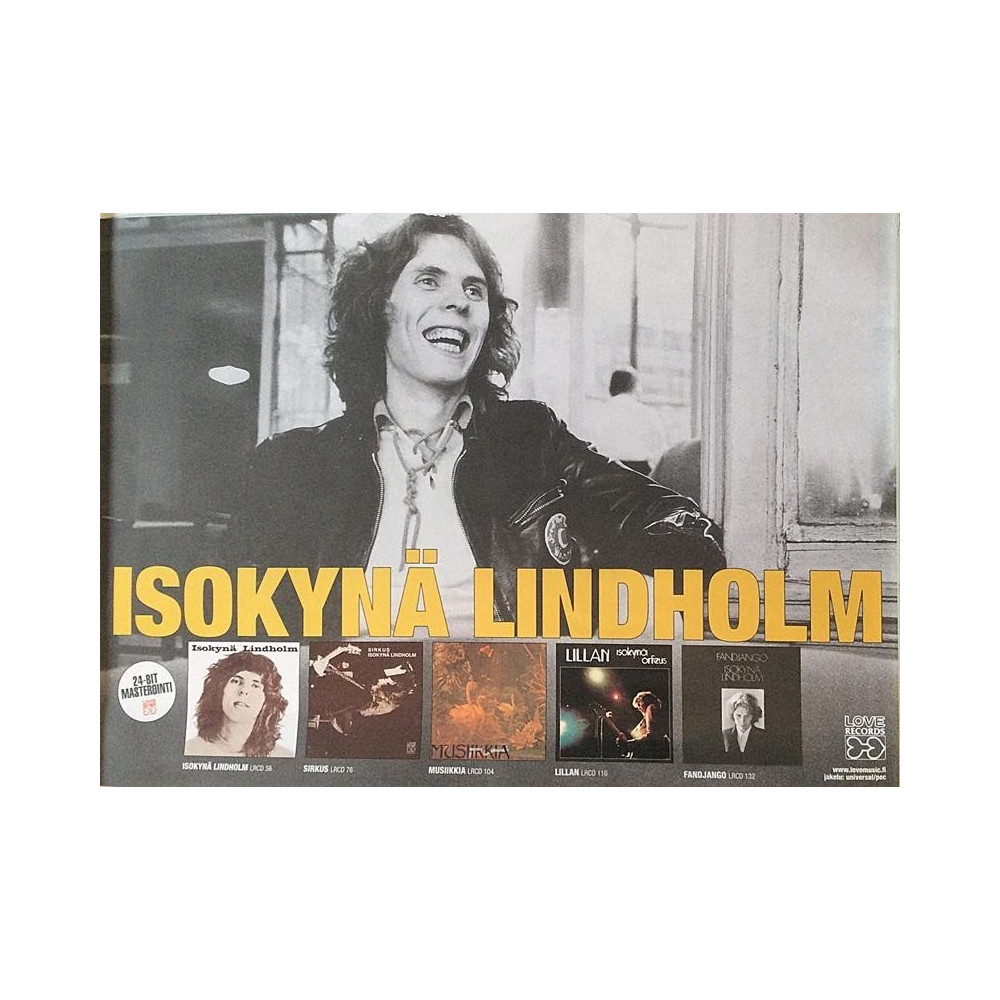 Isokynä Lindholm: 24-bit masterointi : Promojuliste 41cm x 29cm - begagnat original promo poster