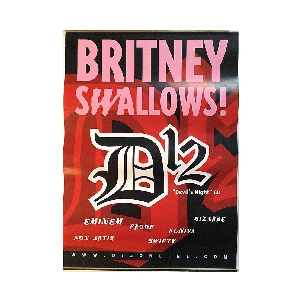 D 12: Britne y Swallows! : Promojuliste 41cm x 58cm - begagnat original promo poster