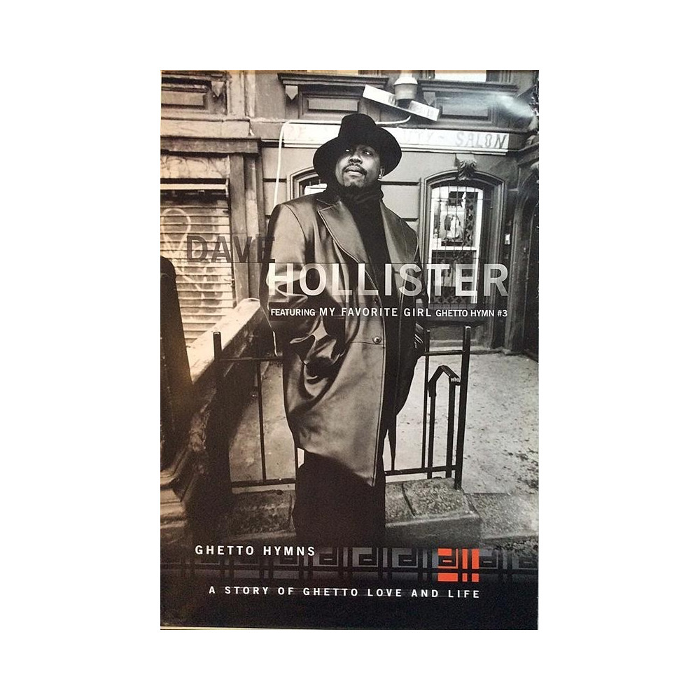 Hollister Dave: Ghetto Hymns : Promojuliste 60cm x 90cm - begagnat original promo poster