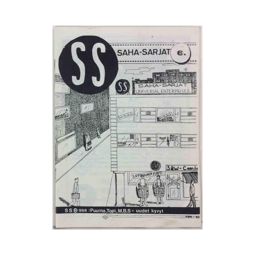 Saha-Sarjat 1980 No.6 Sarjakuvalehti Magazine