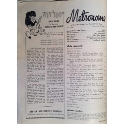Metronome : Old Crosby Band,Jo Stafford - used magazine