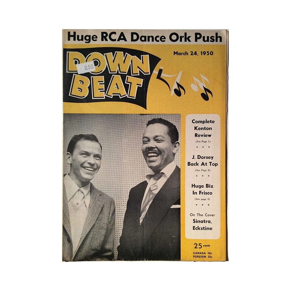 Down Beat : Stan Kenton,Jimmy Dorey - begagnade magazine