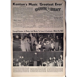 Down Beat : Stan Kenton,Jimmy Dorey - begagnade magazine