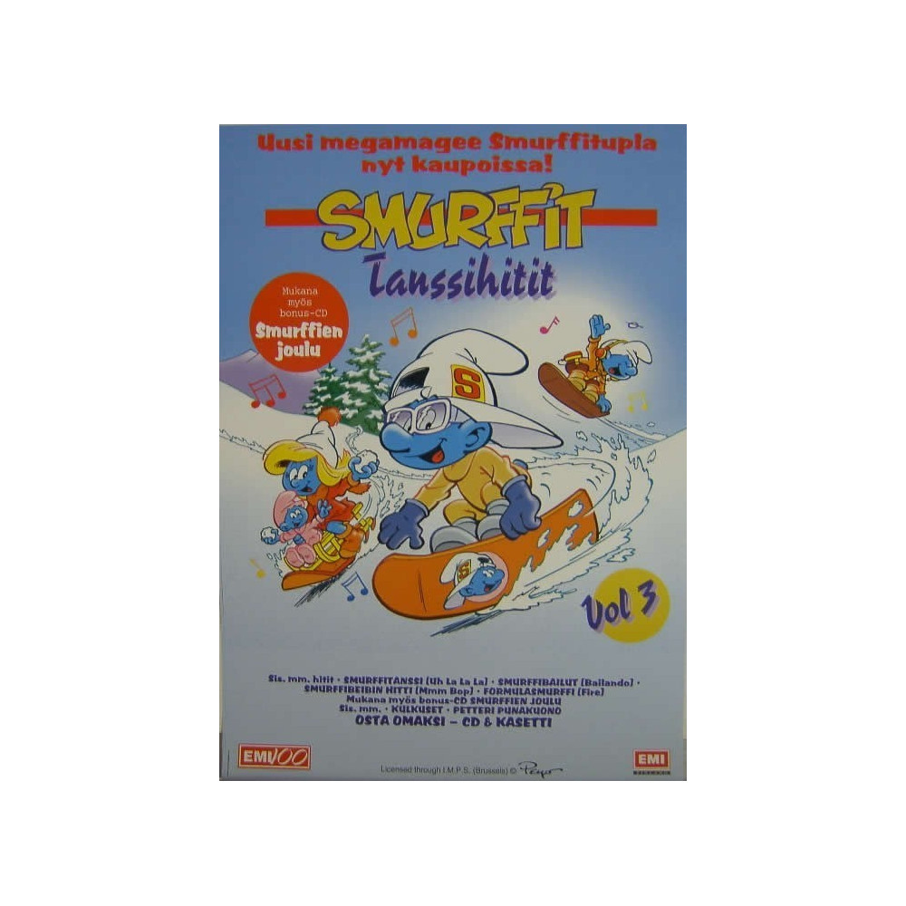 Juliste SMURFFIT, TANSSIHITIT - 42CM X 59CM