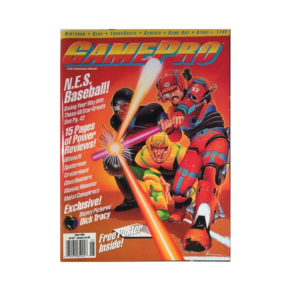 Game Pro : N.E.S. Baseball, Free Poster Inside! - begagnade magazine