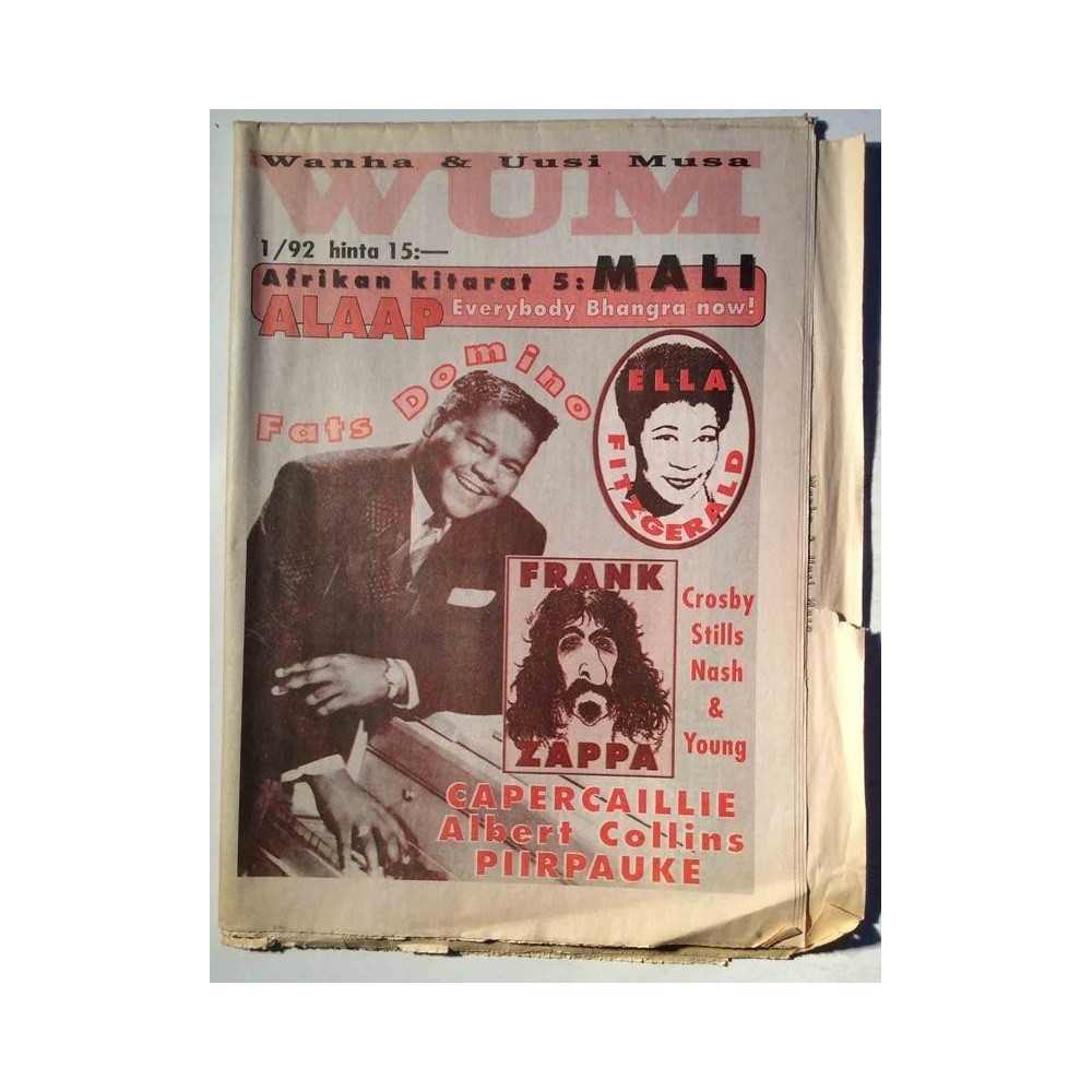 WUM Wanha & Uusi Musa : Fats Dmino,Frank Zappa,Piirpauke - begagnade magazine