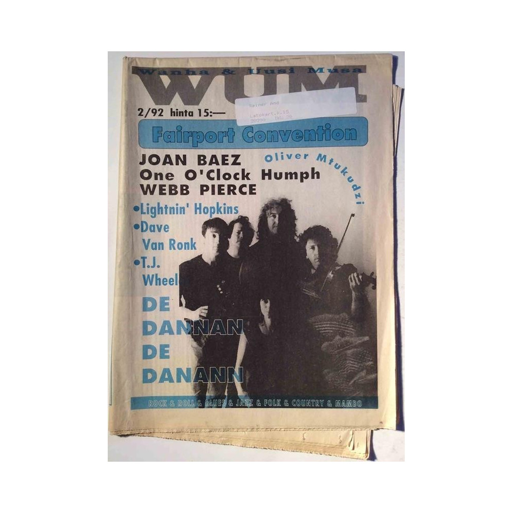 WUM Wanha & Uusi Musa : Webb Pierce,Joan Baez,Lightnin' Hopkins - begagnade magazine