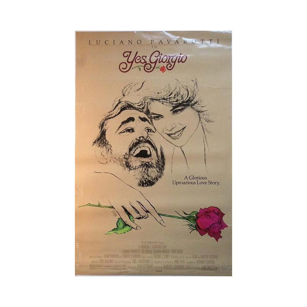 Pavarotti Luciano: Yes Giorgio : Elokuvajuliste 66cm x 100cm - Used soundtrack poster