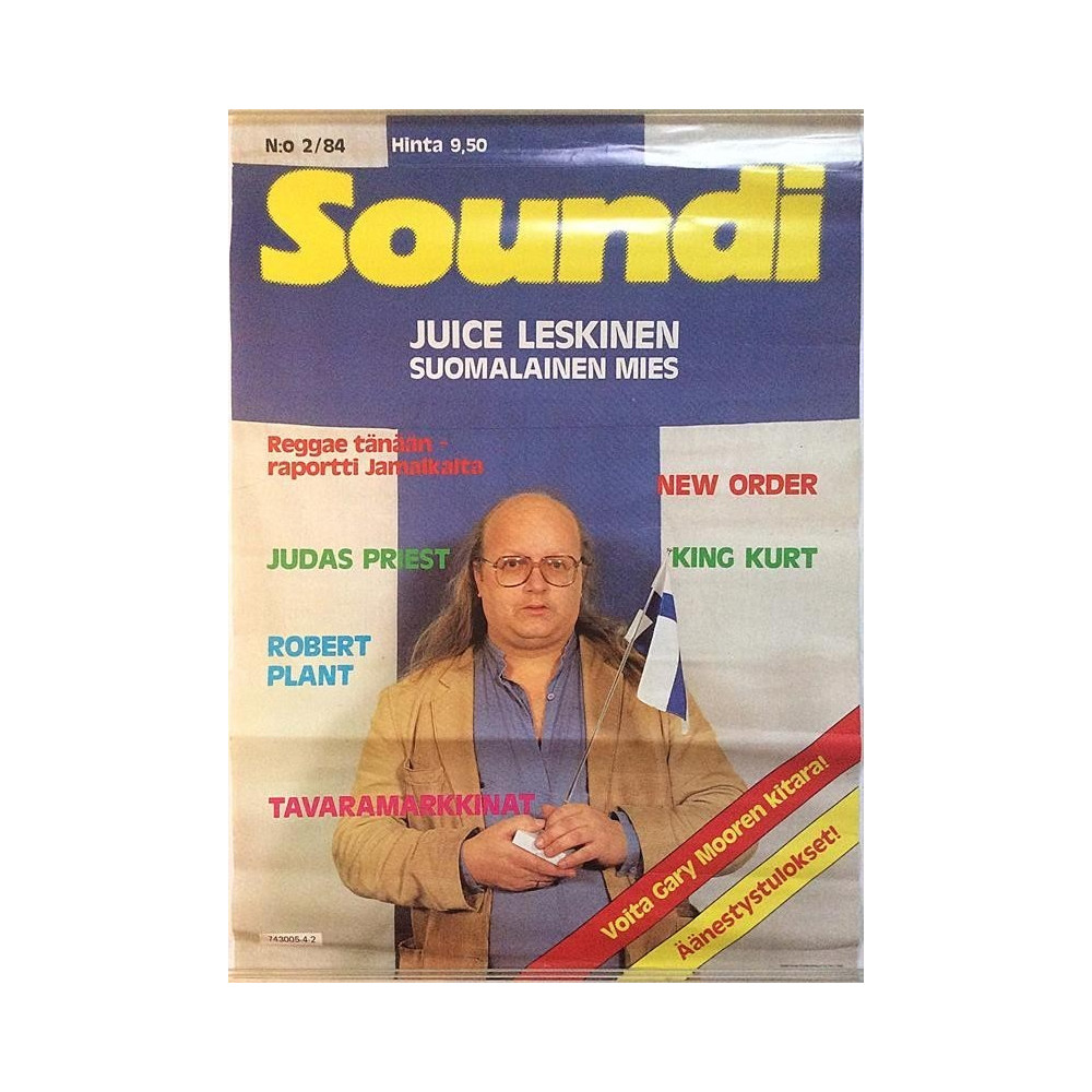 Soundi N:o 2/84 Hinta 9,50 : Promojuliste 41cm x 59cm - JULISTE