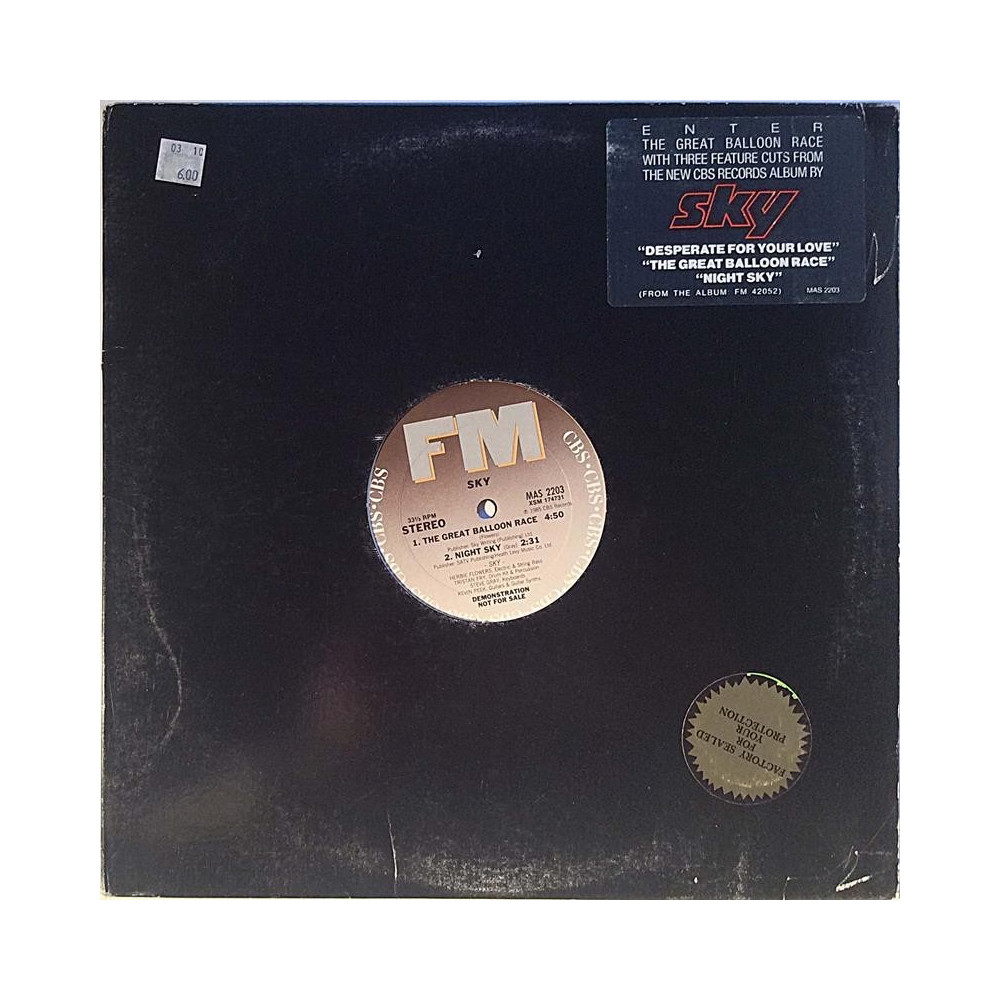 SKY: Great Balloon Race maxi-single  kansi VG+ levy EX Käytetty 12”