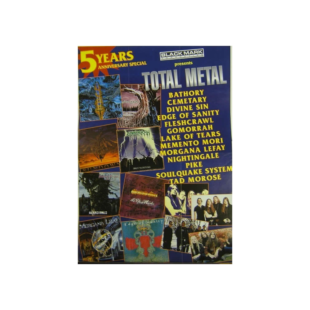 Juliste TOTAL METAL BLACKMARK - 42CM X 59CM