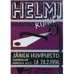 Helmi kuinen: Jäinen huvipuisto : Tapahtumajuliste 29cm x 41cm - JULISTE