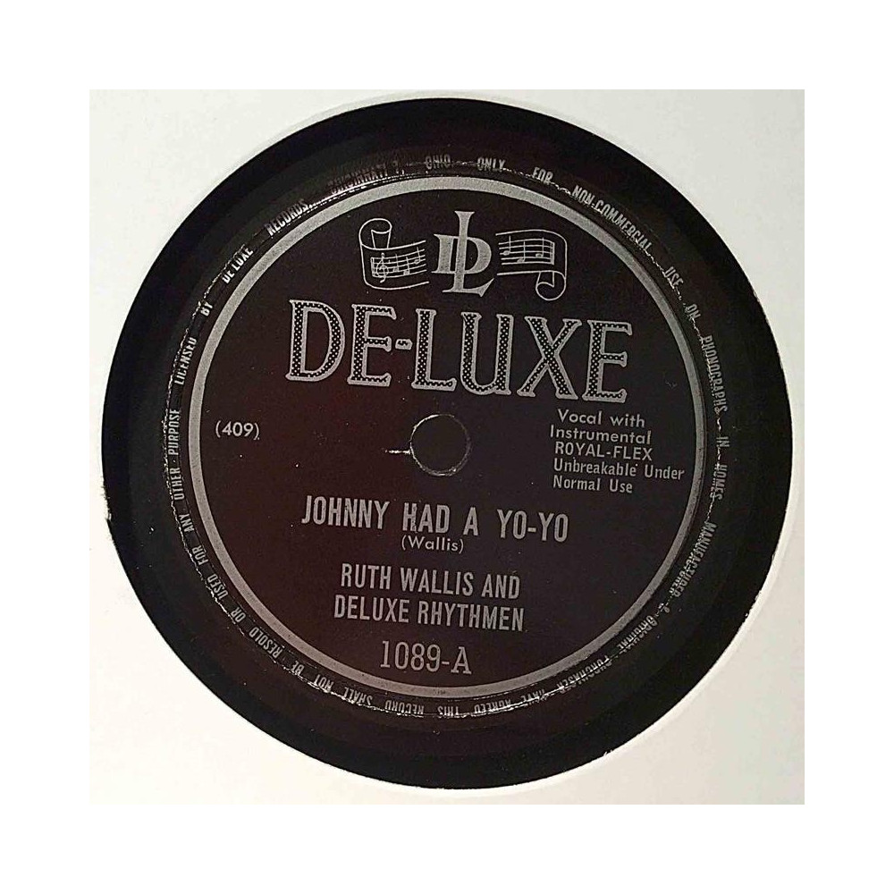 Wallis Ruth and Deluxe Rhythmen : Johnny had a Yo-Yo / Your Daddy was a Soldier - shellac 78 rpm record