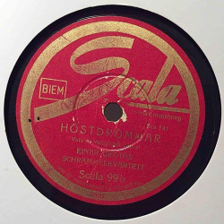 Einar Groths Schrammelkvartett : Konvaljens avsked / Höstdrömmar - shellac 78 rpm record