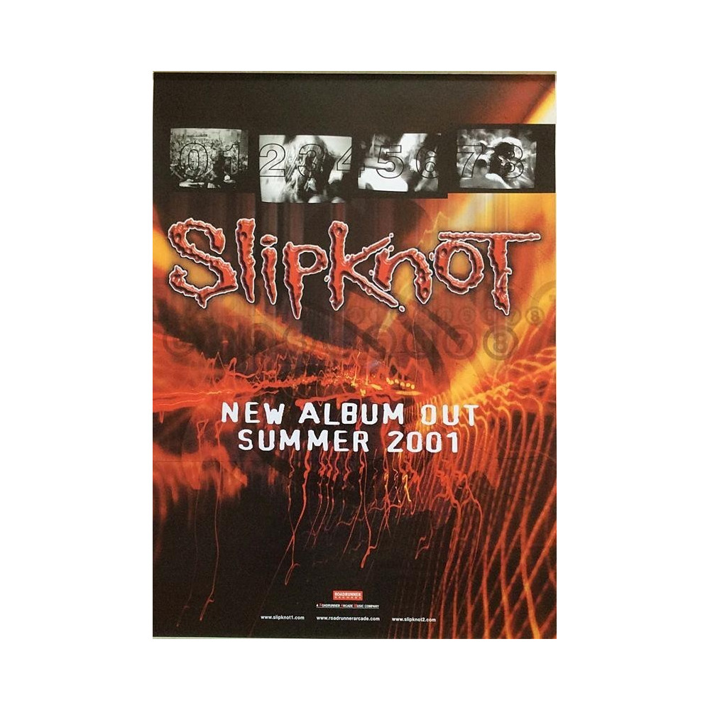 Slipknot: New album out summer : Promojuliste 41cm x 59cm - begagnat original promo poster