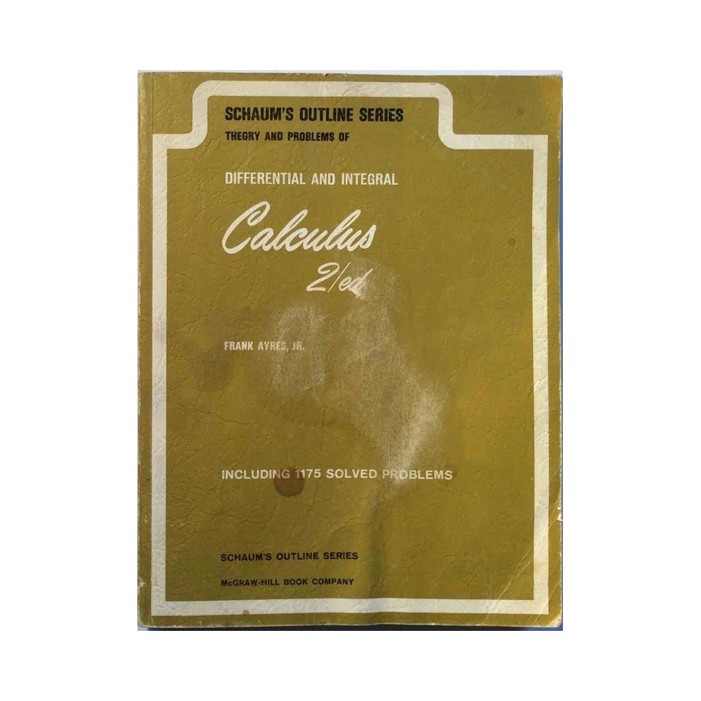 Differential and Integral Calculus 2/ed : Frank ayres - Used book