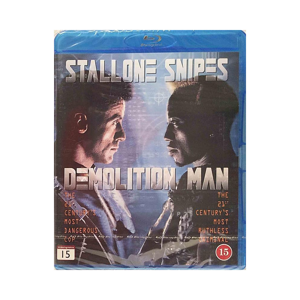 BLU-RAY DISC - ELOKUVA  :  DEMOLITION MAN : STALLONE - SNIPES  1993 BLU-RAY WB BLU-RAY