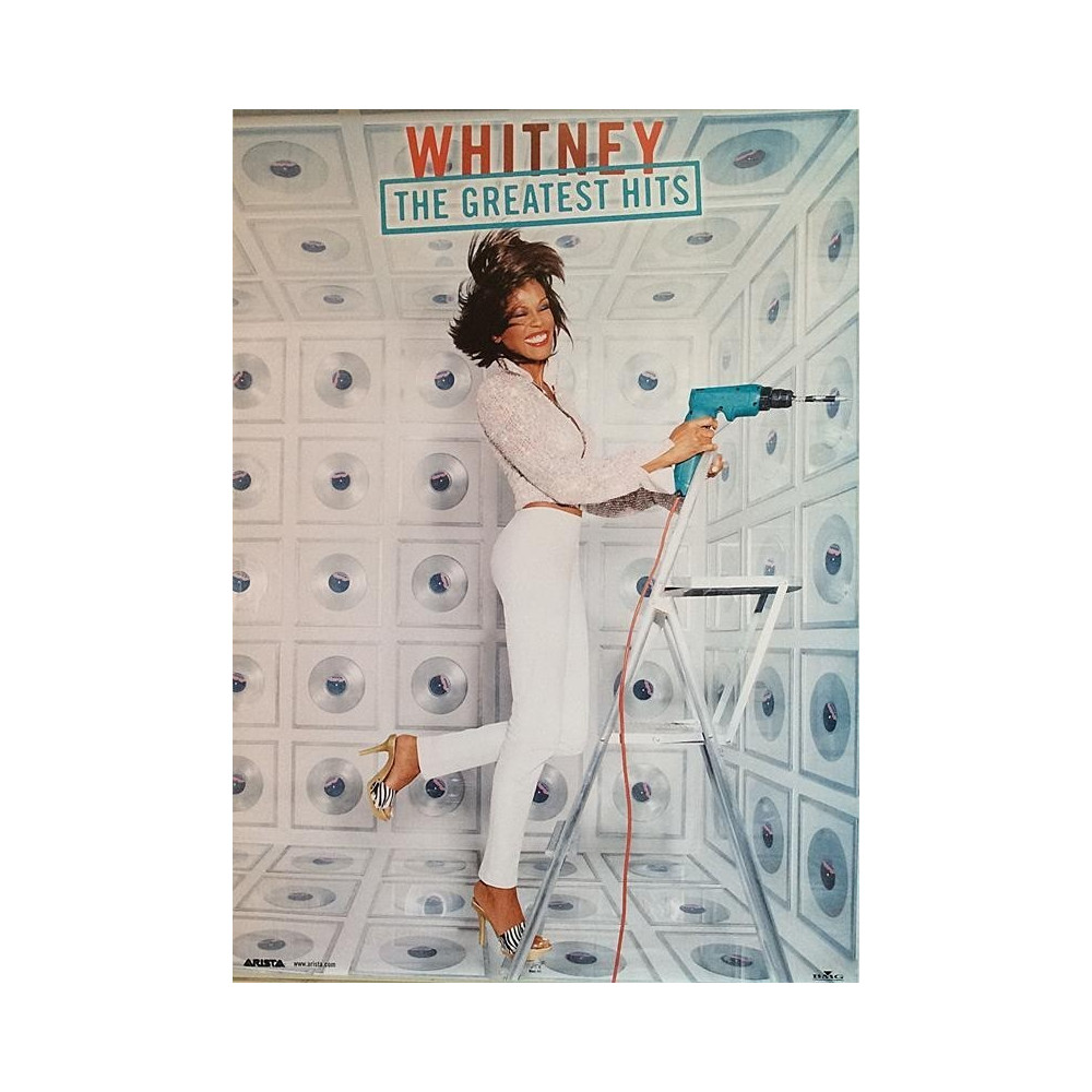 Houston Whitney: Greatest Hits : Promojuliste 47cm x 68cm - begagnat original promo poster