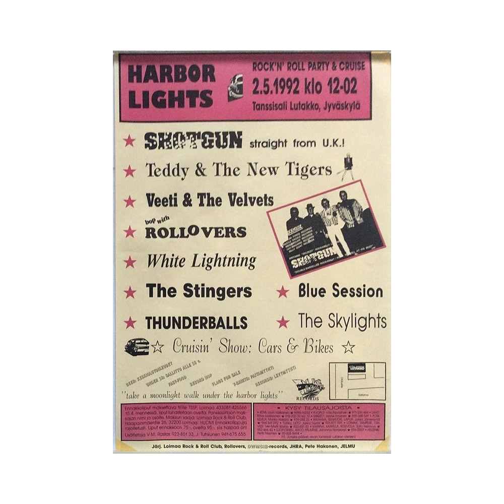 Harbor Lights: Rock’N’Roll Party : Tapahtumajuliste 28cm x 41cm - JULISTE