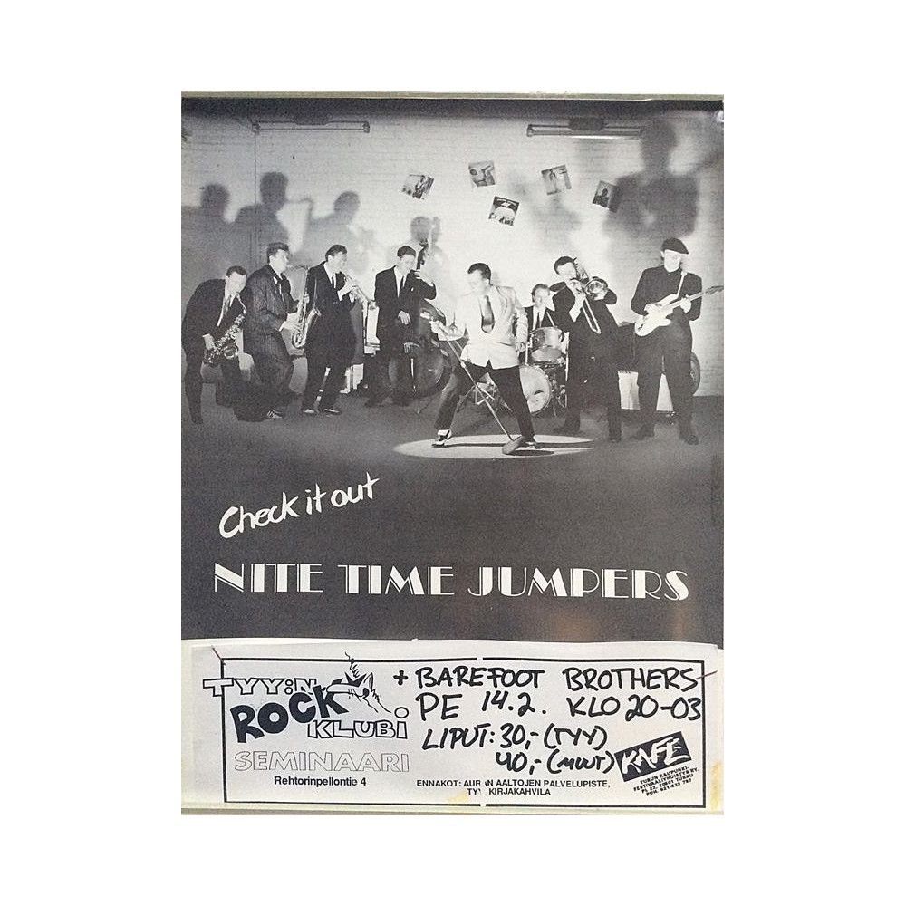 Nite Time Jumpers: Check it out : Keikkajuliste 30cm x 40cm - JULISTE