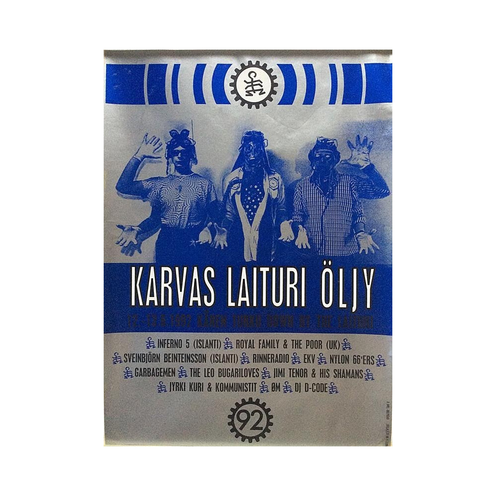 Karvas Laituri Öljy : Festarijuliste 34cm x 47cm - JULISTE
