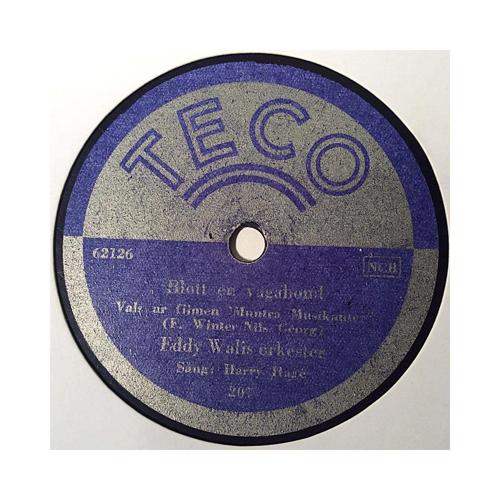 Walils Eddy Orkester : Blott en vagabond / Två gitarrer - shellac 78 rpm record