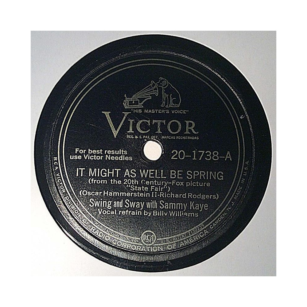 Swing and Sway with Sammy Kaye : It might as well be spring / Give me the simple life - stenkaka 78-varvare