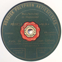 Grunow Carl : Tamerlan-Foxtrot / Katja, die Tänzerin - shellac 78 rpm record