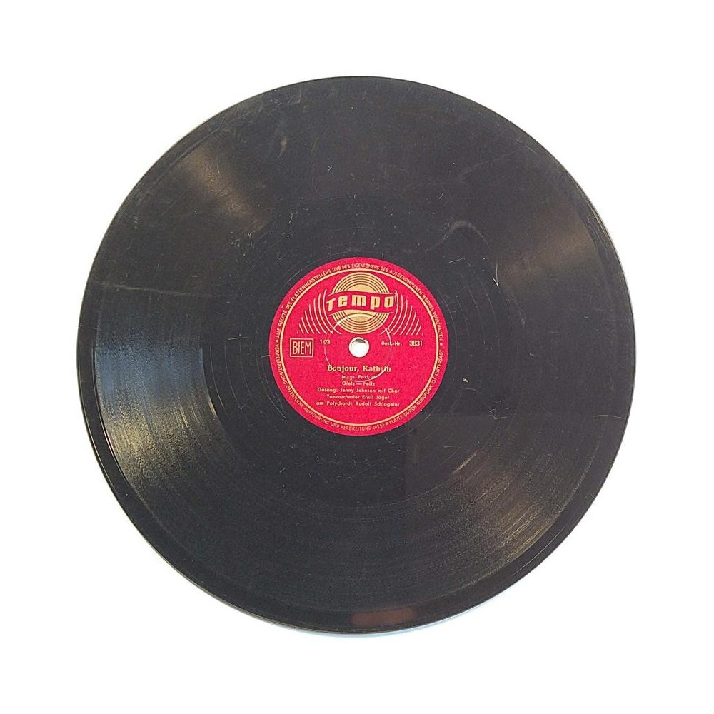Johnson Jenny mit Chor : Bonjour, Kathrin / Jasmin aus Santa Monica - shellac 78 rpm record