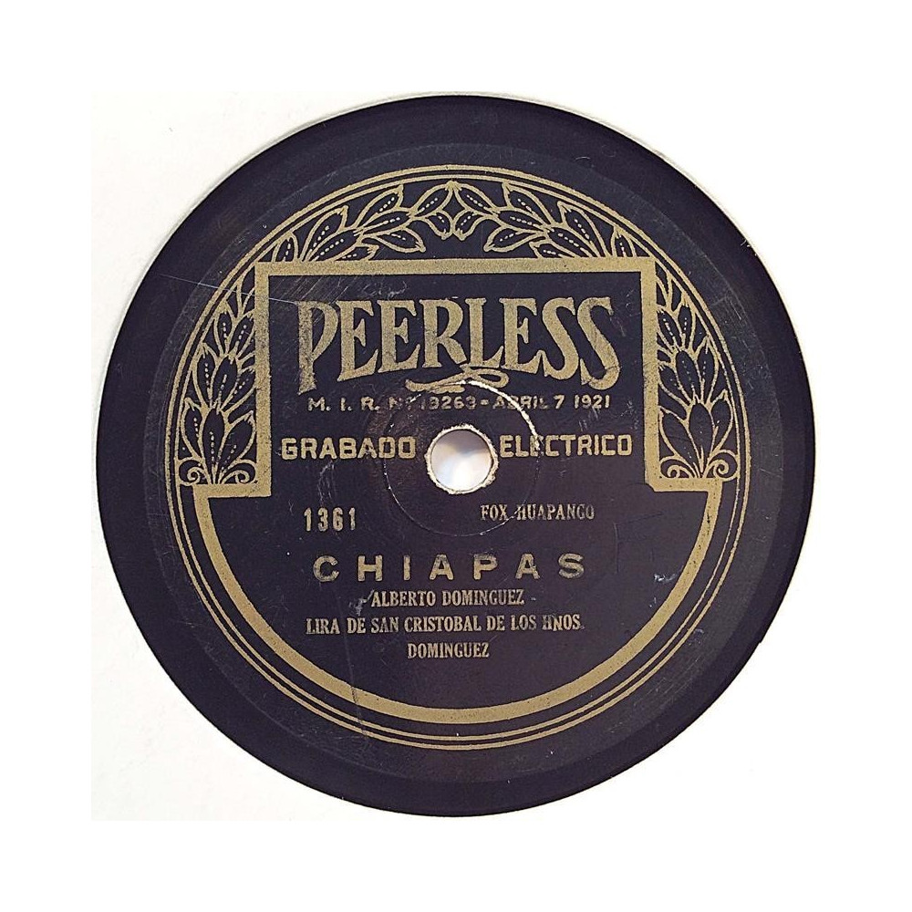 Dominguez Alberto / Pepe Guizar : Chiapas / Padre de mas de cuatro - shellac 78 rpm record