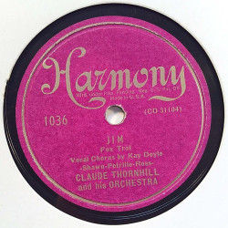 Thornhil Frank and his Orchestra : Whip-Poor-Will / Jim - shellac 78 rpm record