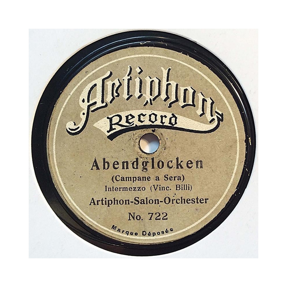 Artiphon Salon Orchester : Abendglocken / Am Comersee - shellac 78 rpm record