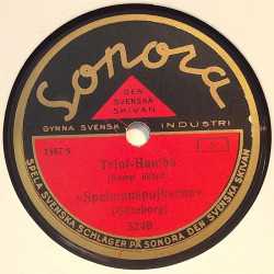 Spelmanspojkarna : Triol-Hambo / Röckebo-Jims Polka - shellac 78 rpm record