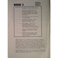 Manana : Jimmy Buffett,Michael Nesmith,Chris Darrow - used magazine