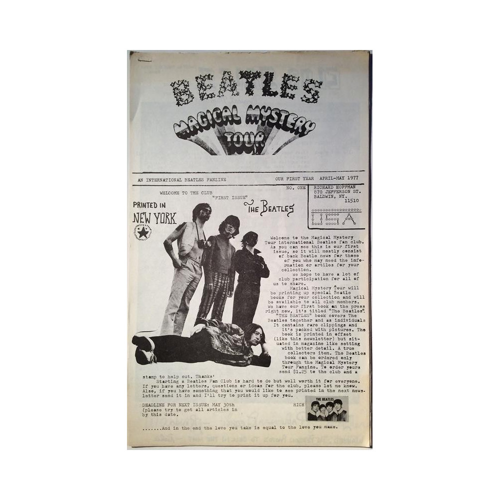 Beatles Magical Mystery Tour : an international Beatles magazine - used magazine