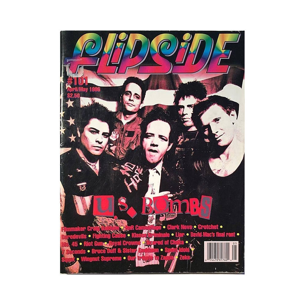 Flipside : Squat,7 seconds,Zeke,Daredevils,Scared of Chaka - used magazine