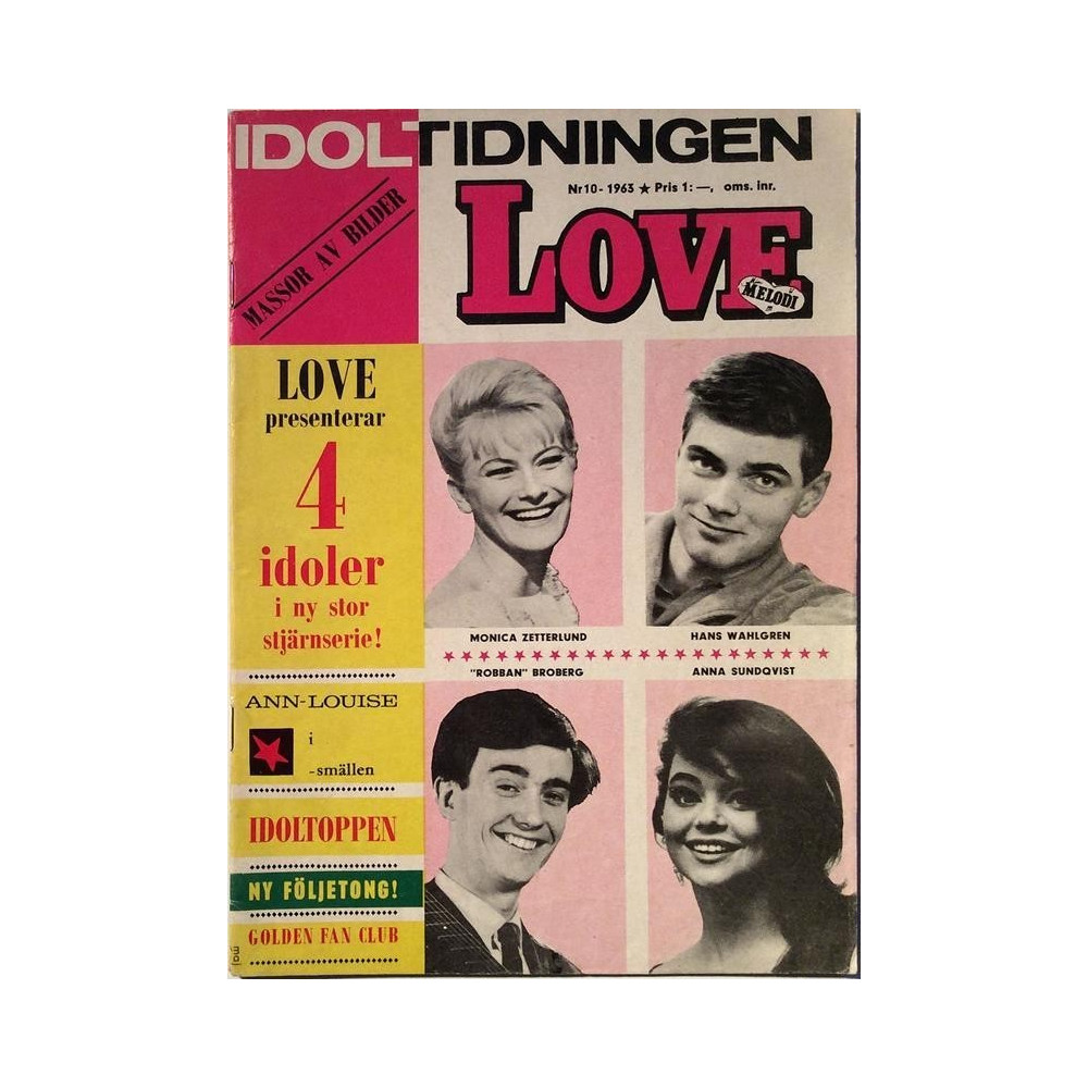 Love : Idoltidningen, massor av bilder - used magazine