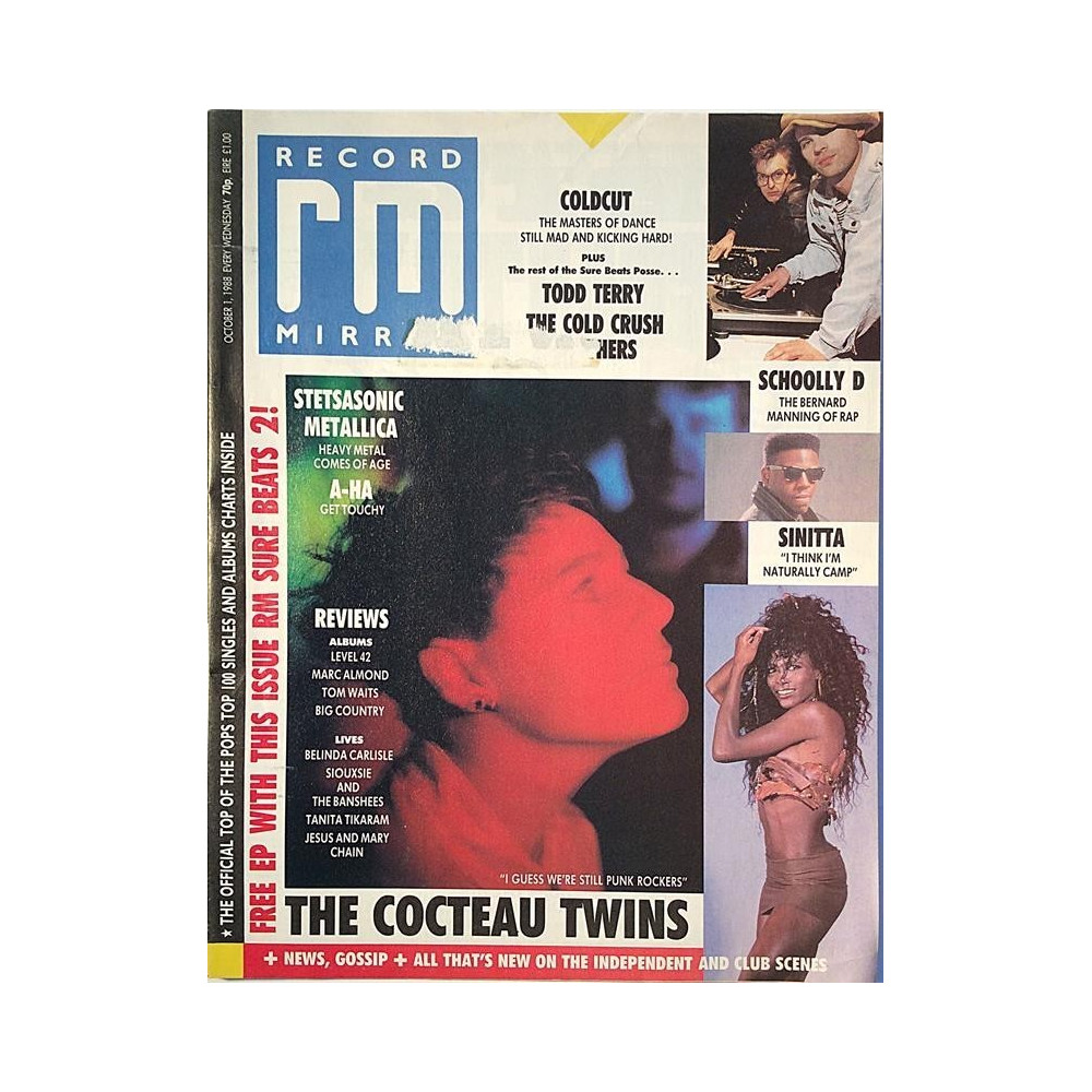 Record Mirror : Cocteau Twins,Sinitta - used magazine