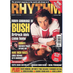 Rhythm : Robin Goodridge,Bush - used magazine