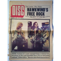 Disc : Hawkwind,Frank Zappa,Alex Harvey - used magazine