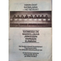 Suomi : Pekka Sauri,Pekka Haavisto,Heidi Hautala - used magazine