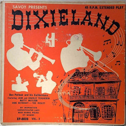 Pollock Ben and his Californians: Dixieland EP vol.2 - käytetty vinyylisingle PS G+ / VG
