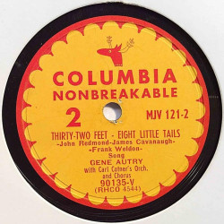 Autry Gene : Three Little Dwarfs / Thirty-Two Feet - Eight Little Tails - stenkaka 78-varvare